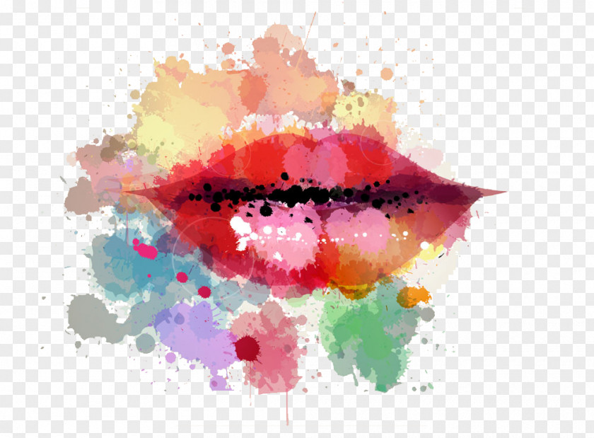 Creative Color Lips Lip Euclidean Vector PNG