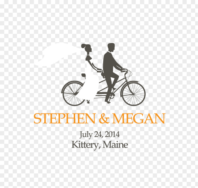 Wedding Invitation Bicycle Cycling Save The Date PNG
