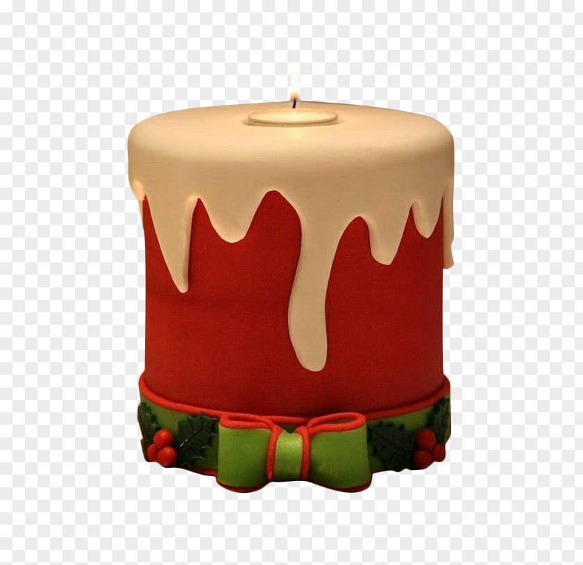 Christmas Cake Candle Birthday Mousse PNG