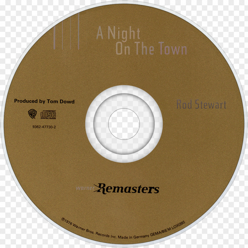 Compact Disc A Night On The Town Album Cover Music PNG disc on the cover Music, Rod Stewart clipart PNG