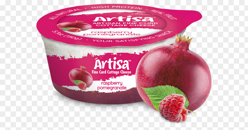 Raspberry Curd Milk Flavor Cottage Cheese Dairy Products Strawberry PNG