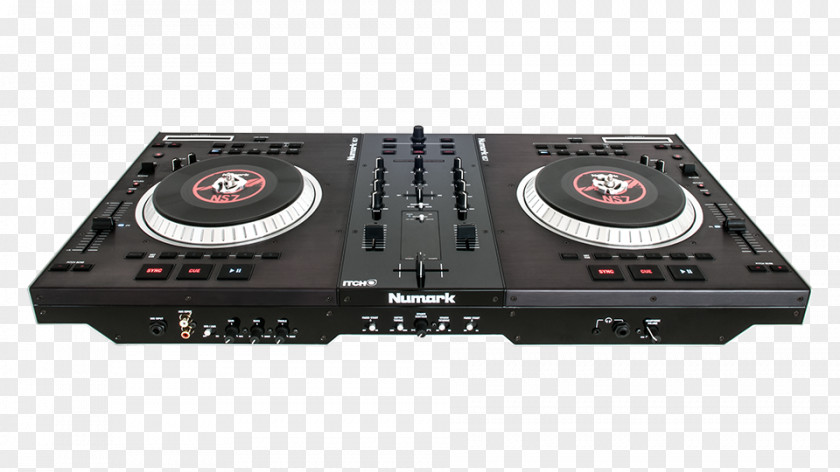 Top Angle Disc Jockey Numark Industries DJ Controller Audio Mixers Serato Research PNG
