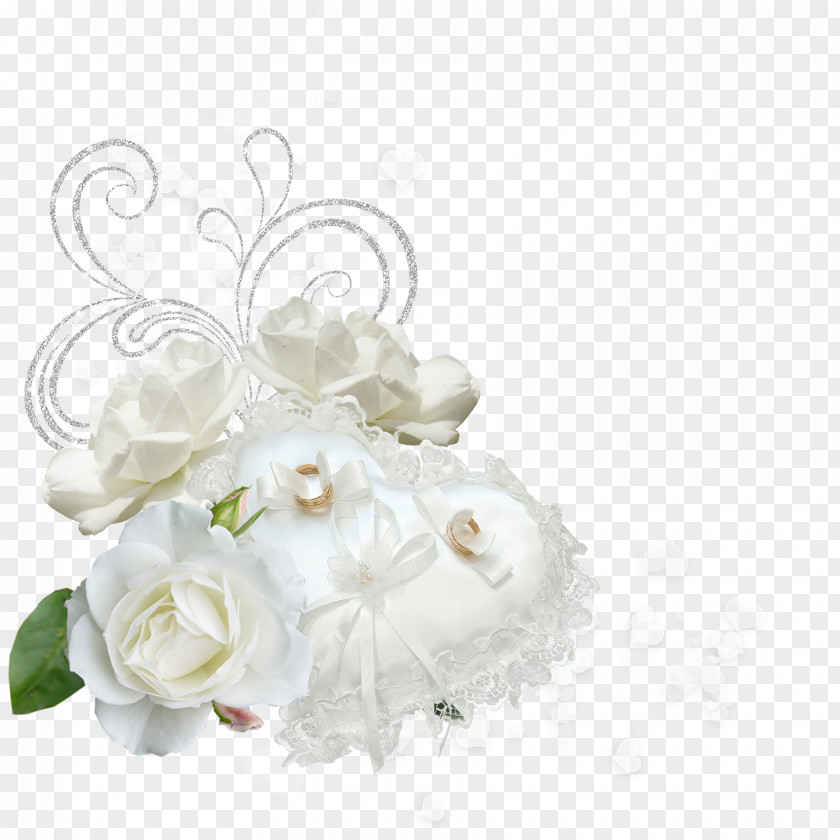 Creative Wedding Lace Flower Marriage PNG