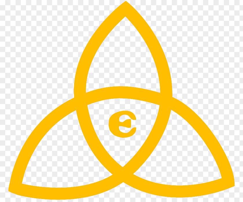 Plain Yellow Circle Celtic Knot Triquetra Vector Graphics Celts PNG