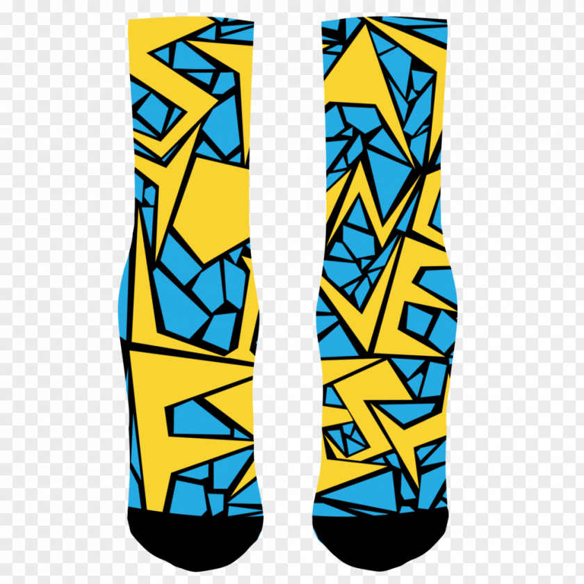 Socks Footwear Electric Blue Cobalt Shoe Font PNG