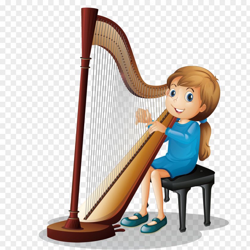 Vector Play Harp Royalty-free Clip Art PNG