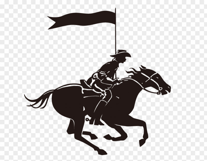 Carry The Flag Gallop Vector Eastern Wyoming College Logo PNG