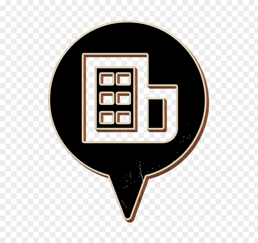 Emblem Symbol Building Icon Location Commercial PNG