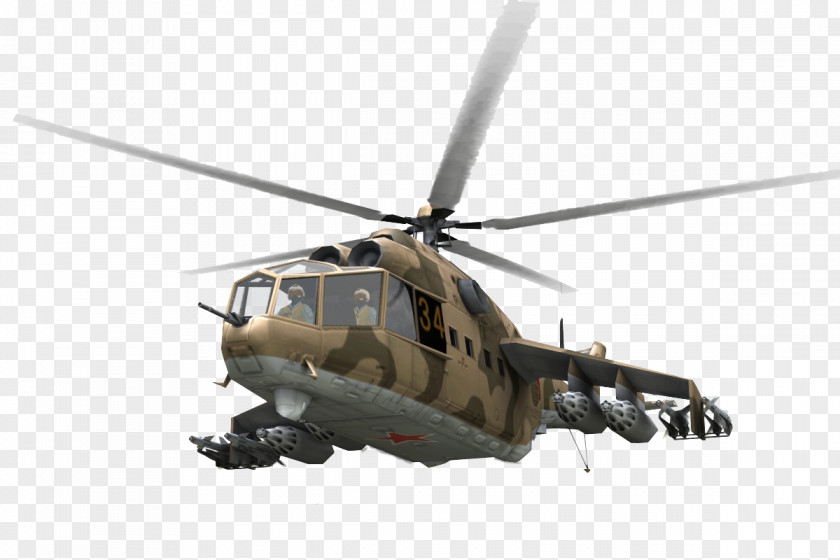 Helicopter Mi-24 Clip Art PNG