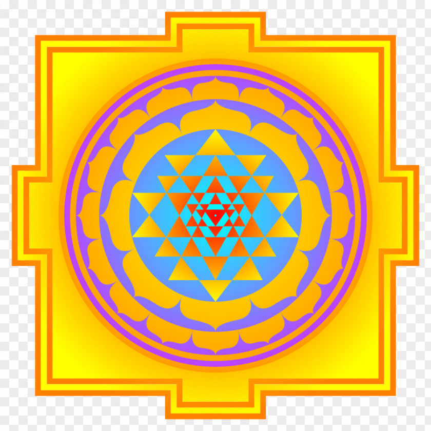 Lakshmi Sri Yantra Mandala Mahadeva PNG