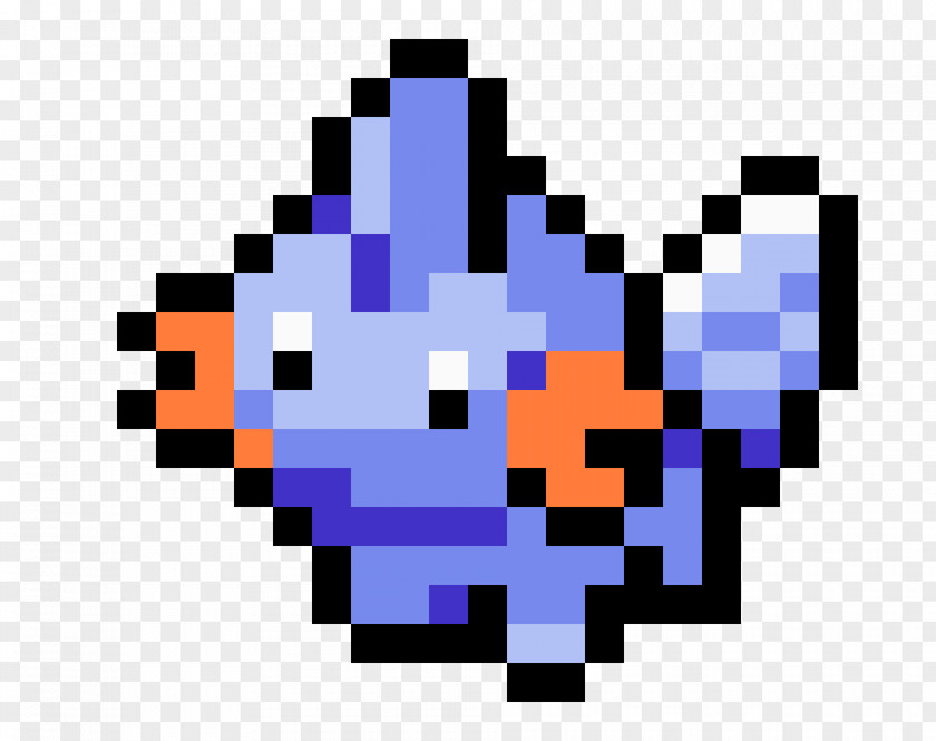 Minecraft Mudkip Pixel Art Pokémon PNG