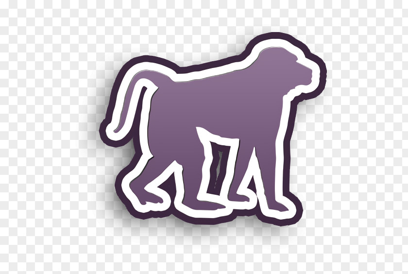 Monkey Shape Icon Animals PNG