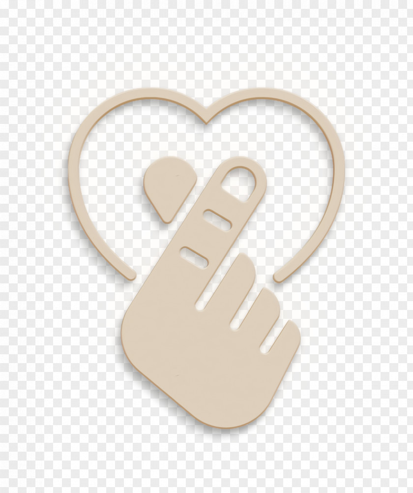Romantic Love Icon Hand Heart PNG