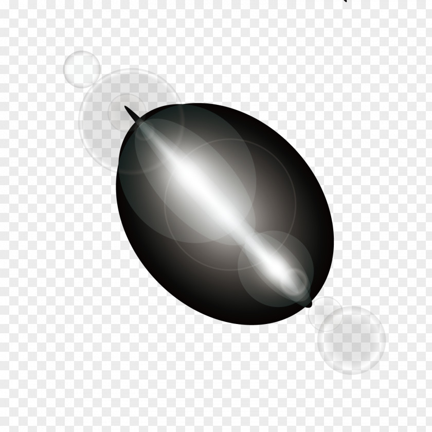 Vector Material Pattern White Light Halo Shiny Black Sphere Wallpaper PNG
