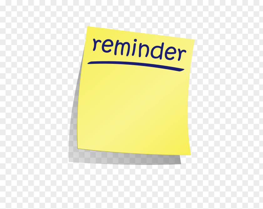 Vector Reminder Notes Paper Post-it Note Logo Font PNG