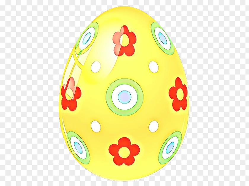 Easter Postcard Yellow Egg Background PNG