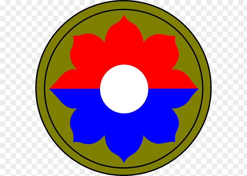 Flower Insignia 9th Infantry Division Regiment 60th PNG