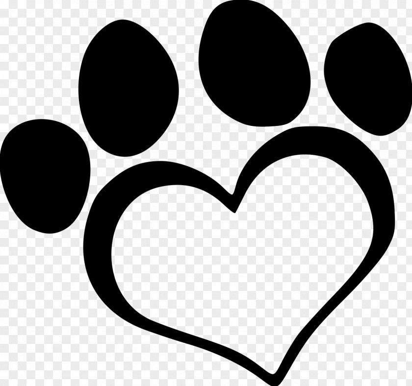 Heart Paw Clip Art Dog Illustration PNG