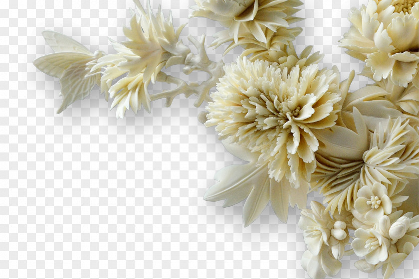 Jade Chrysanthemum 3D Computer Graphics Stereoscopy PNG