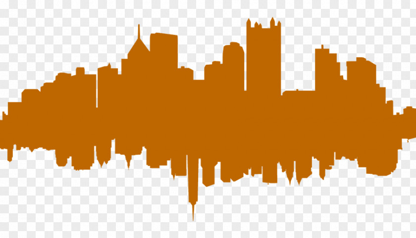 Silhouette Pittsburgh Skyline Clip Art PNG