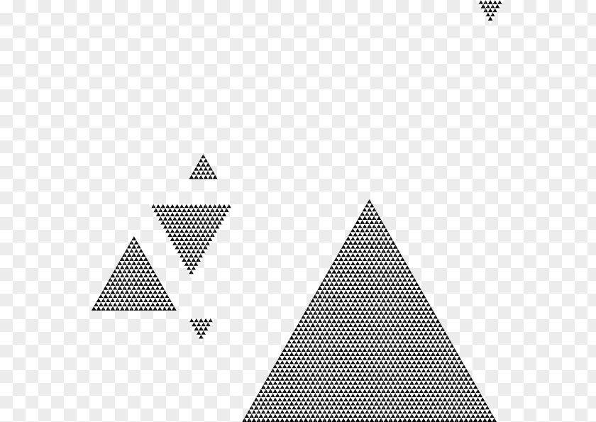 Triangles Vector Triangle Black And White Clip Art PNG