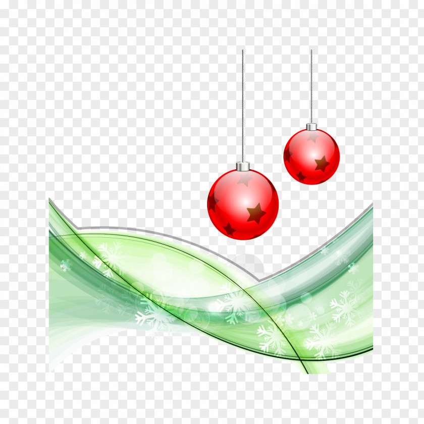 Vector Snowflakes And Curve Balls Download PNG