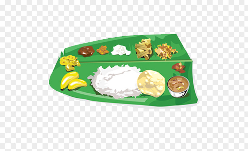 Vegetarian Cuisine Sadhya Kerala Recipe Food PNG