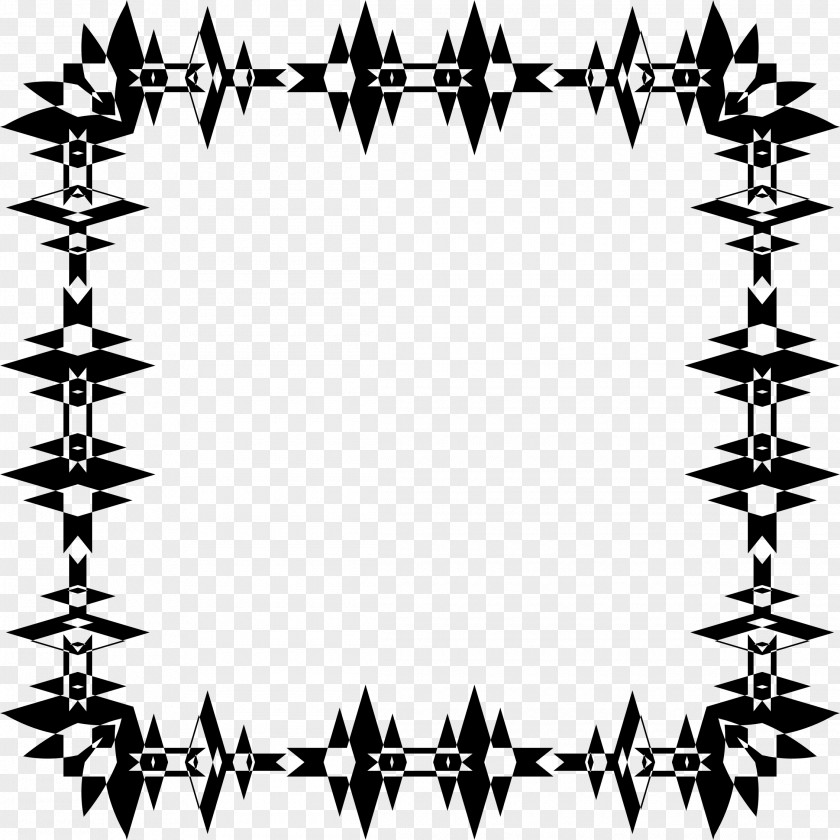 Abstract Border Monochrome Photography Pattern PNG