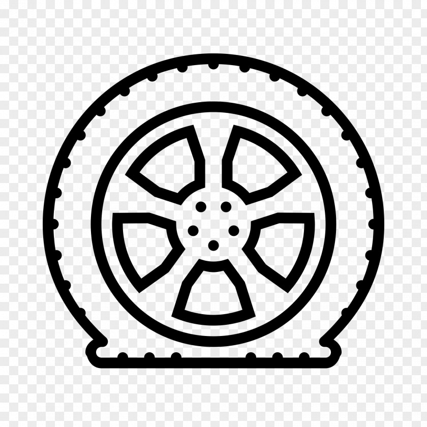 Car Flat Tire Wheel PNG