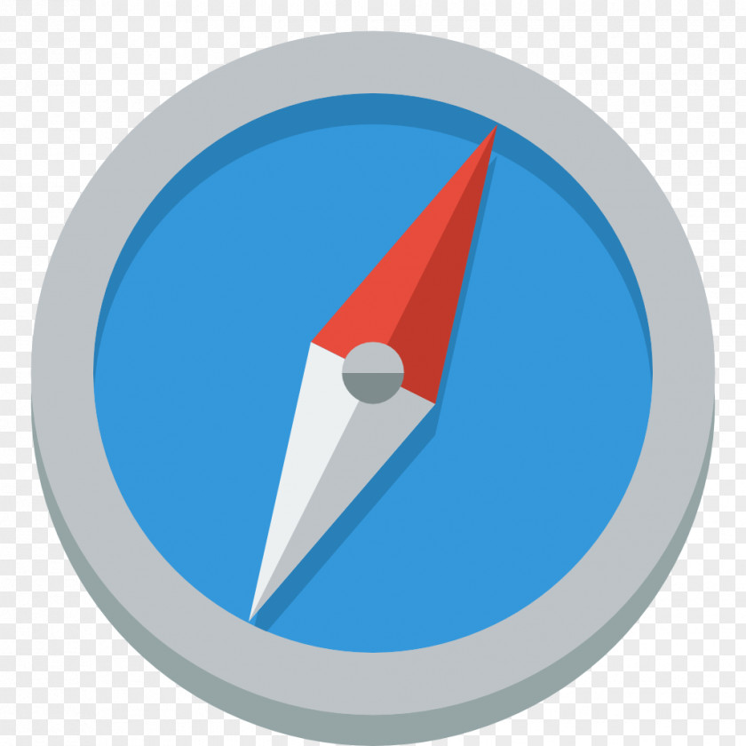 Compass Blue Triangle PNG