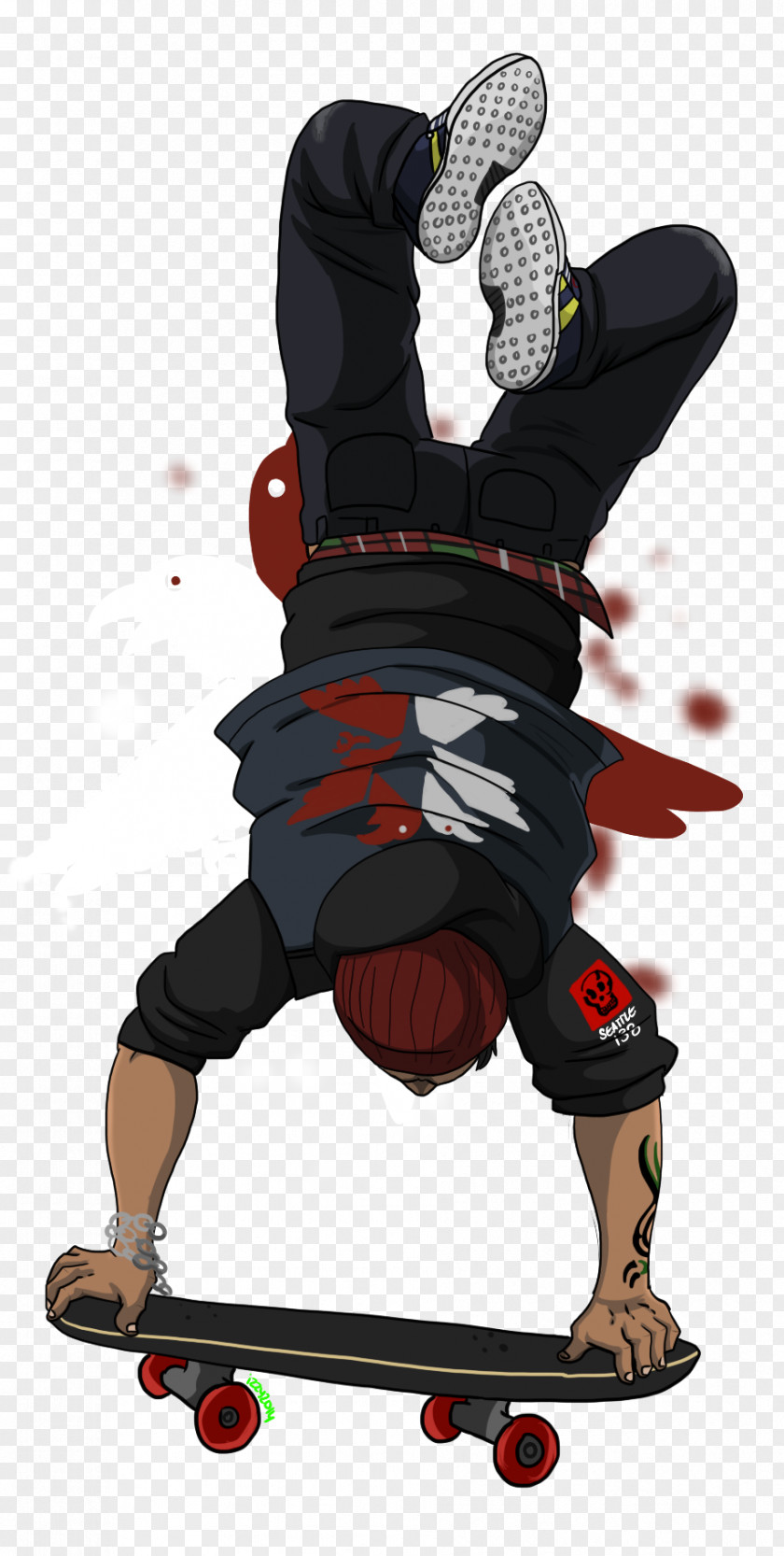 Handstand Infamous Second Son Freeboard Delsin Rowe Art Injustice 2 PNG