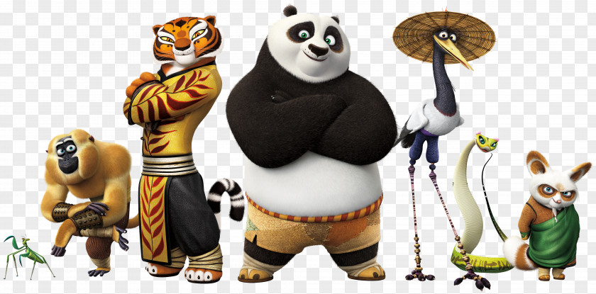 Kung-fu Panda Po Tigress Master Shifu Kung Fu Film PNG
