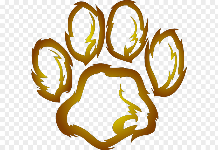 Footprint Wildcat Tiger Paw Clip Art PNG