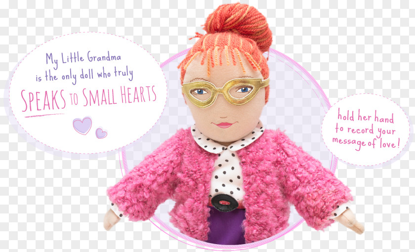 Grandmother Child Toddler Doll Pink M PNG