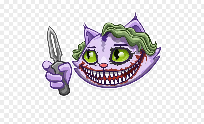 Cat Cheshire Sticker Telegram Clip Art PNG