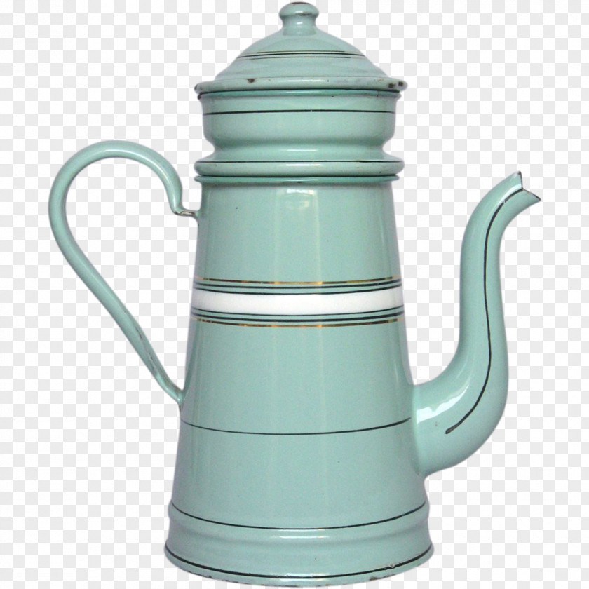 Enameled Jug Kettle Teapot Pitcher PNG