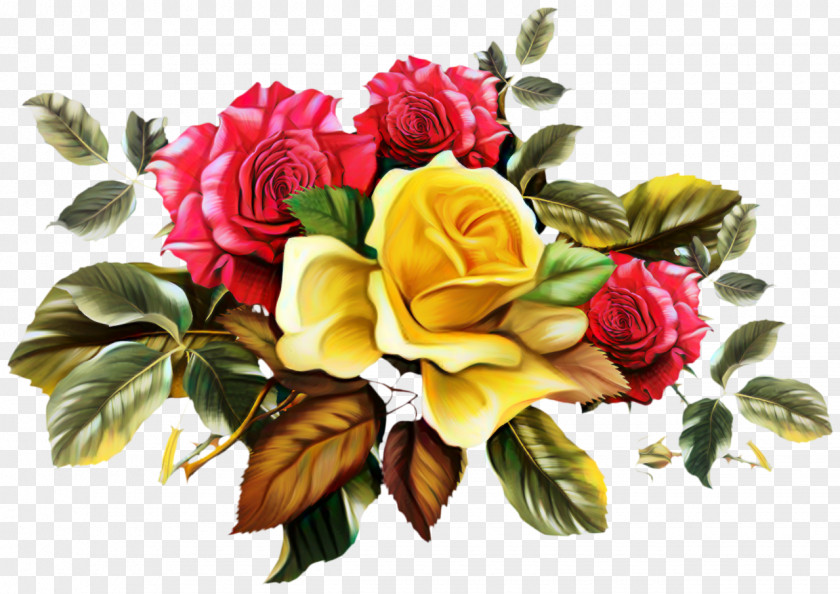 Garden Roses Flower Bouquet Floral Design PNG