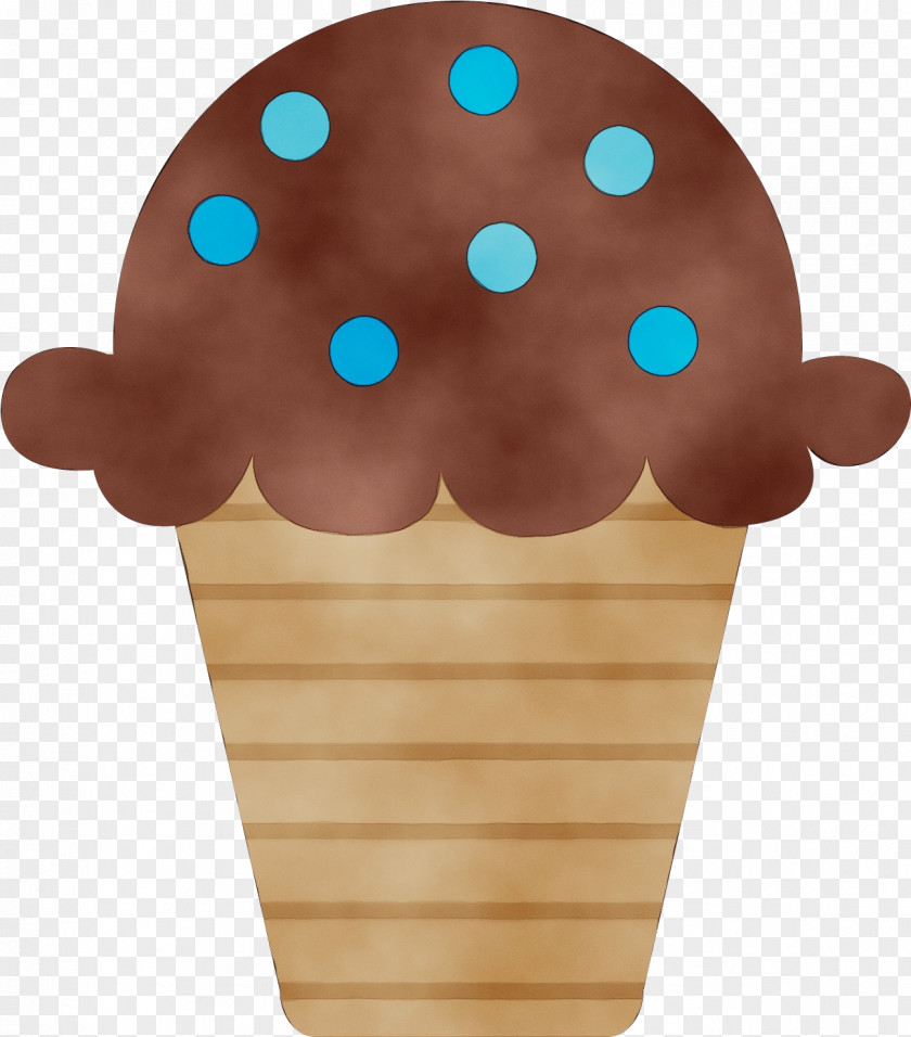 Soft Serve Ice Creams Polka Dot Cream Cone Background PNG