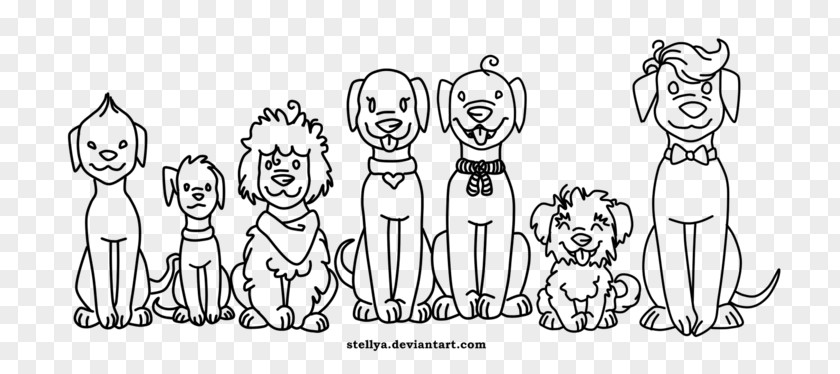 A Pack Of Dogs Finger Homo Sapiens Line Art Human Behavior Sketch PNG
