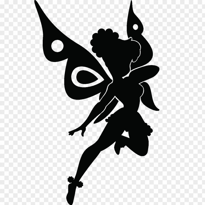 Arboles Tinker Bell Fairy Sticker Drawing Silhouette PNG