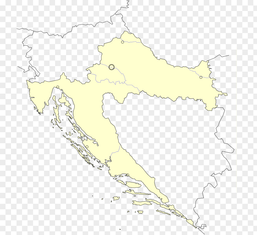 Base Map Kingdom Of Croatia World Blank PNG