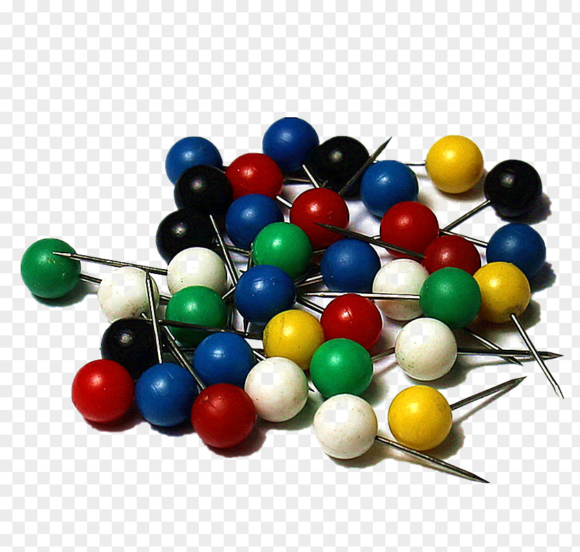 Color Pearl Pin Drawing Plastic PNG