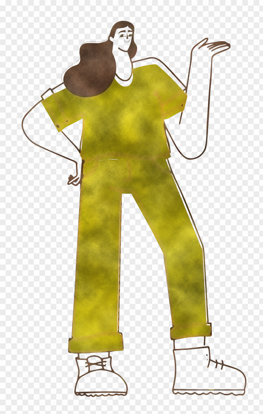 Girl Standing PNG