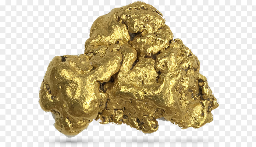 Gold Golden Nugget Las Vegas California Rush Mining PNG
