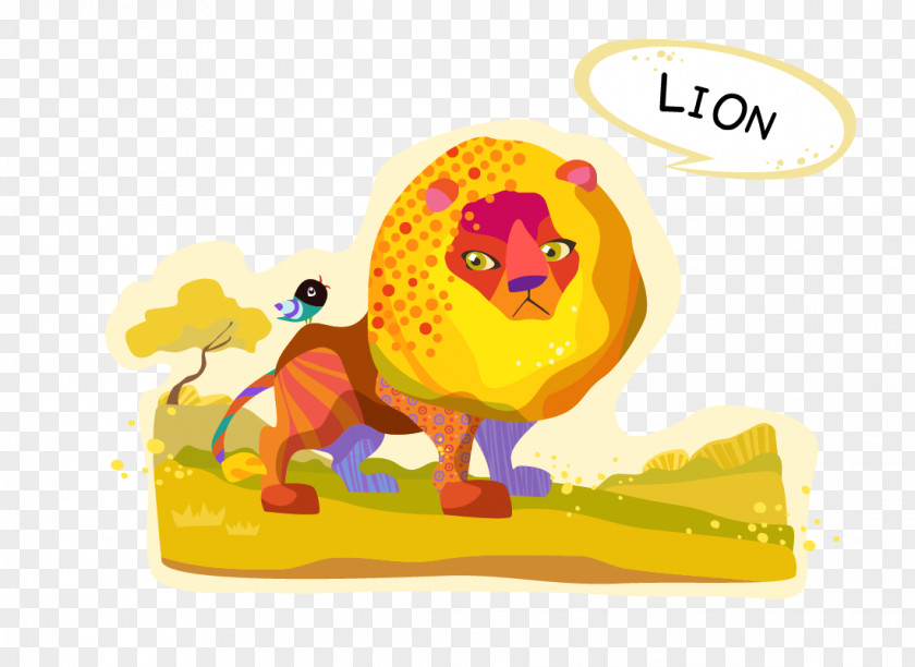 Lion Euclidean Vector Cartoon Animal PNG