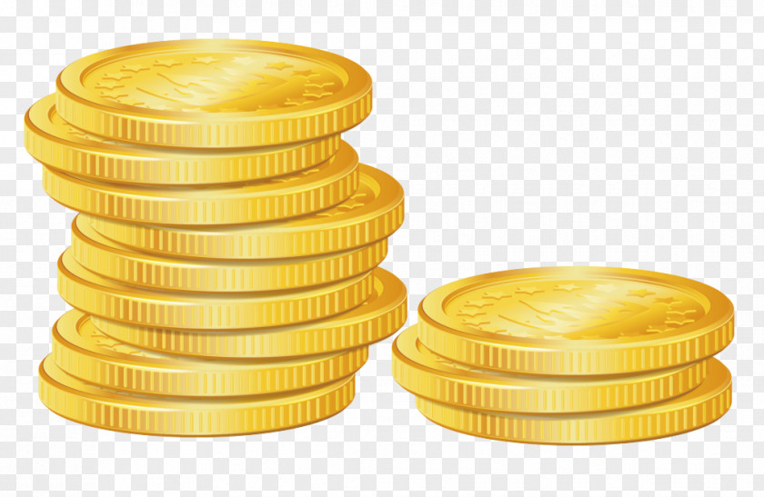Saving Brass Coin Currency Yellow Money Metal PNG