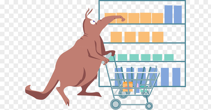Shopping Cart Aardvark Clip Art PNG