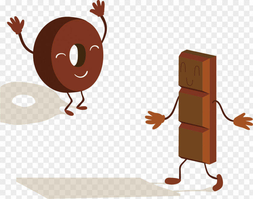 Vector Greeting Chocolate Ice Cream Hot Chip Cookie Illustration PNG