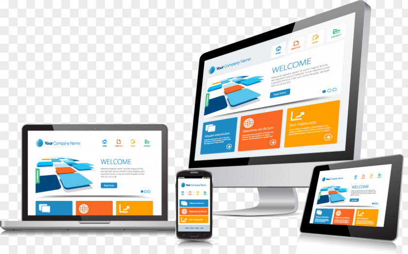 Web Design Responsive Development PNG