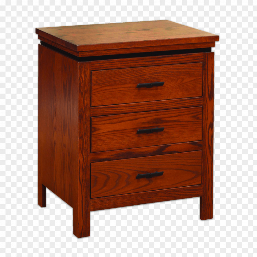 American Solid Wood Bedside Tables Drawer Furniture Shelf PNG